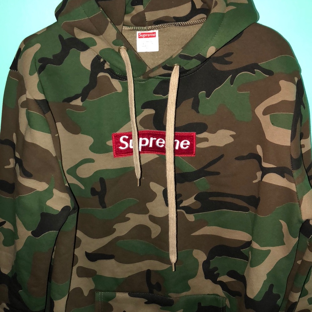 Supreme Box Logo Camo Hoodie